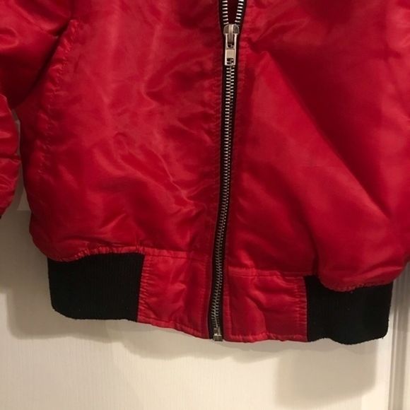 Bleaker & Mercer red bomber jacked SZ: M - Picture 8 of 10